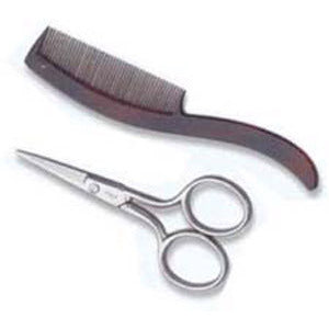 Ultra 3-1/2 inches Mustache Scissors and Comb 4102u