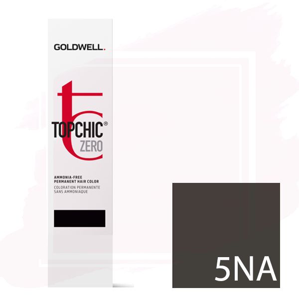 Goldwell Topchic Zero Ammonia Free Hair Color Tube 2.1 oz 5NA Natural Light Brown Ash