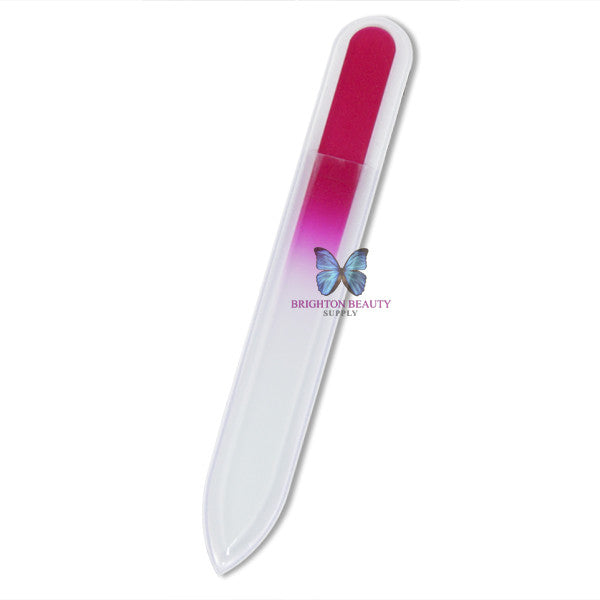 Crystal Colored Nail Files MEDIUM File (Red-Magenta)