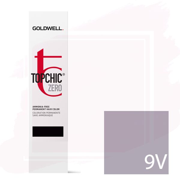 Goldwell Topchic Zero Ammonia Free Hair Color Tube 2.1 oz 9V Very Light Violet Blonde