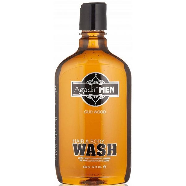 Agadir Men Oud Wood Hair Body Wash 17 oz