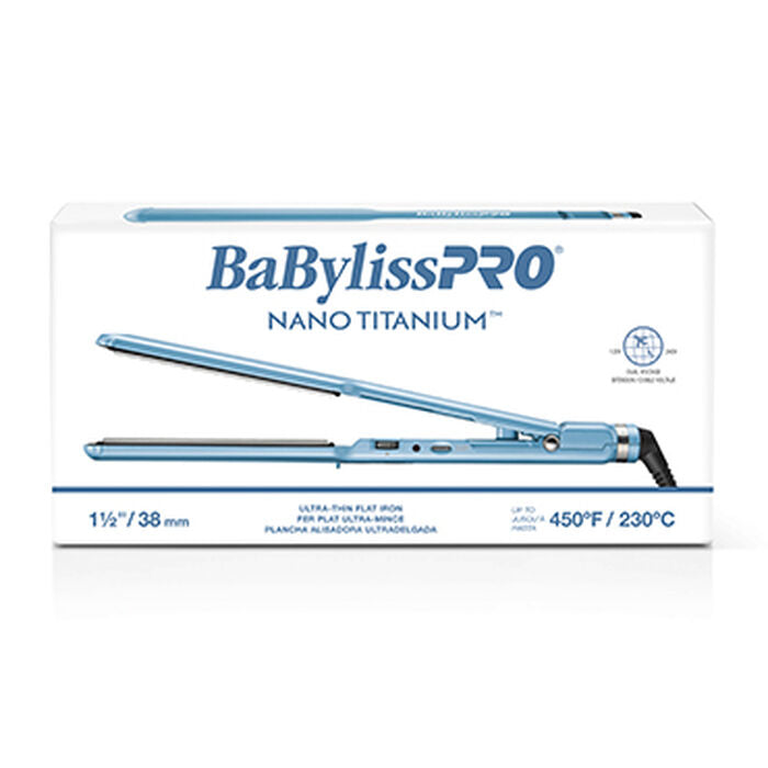 BabylissPRO Nano Titanium Ultra-Thin 1.5 Inch Flat Iron BNT4073