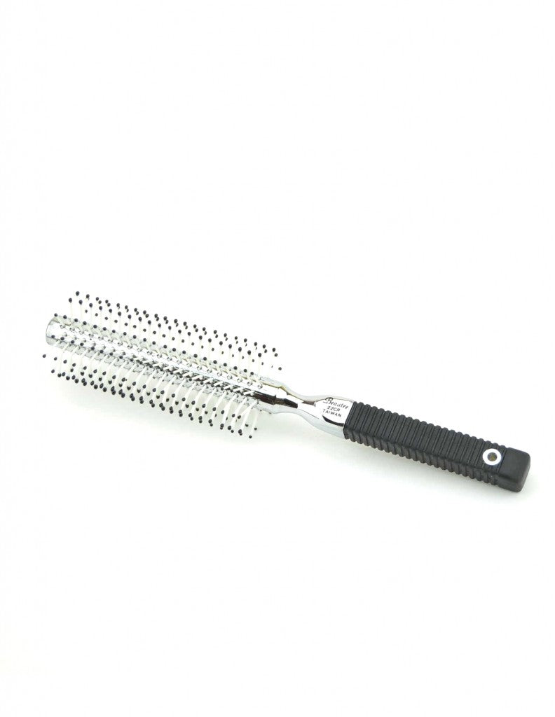 Beautee Sense Chrome with Grip Handle 12-row Round Style Brush BS-22CR