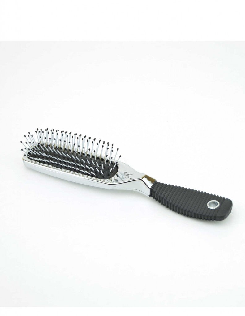 Beautee Sense Chrome with Grip Handle Hair Brush BS-28CR