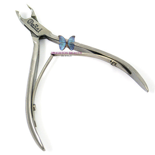 Bianco Brothers 4 Inch Cuticle Nipper Half Jaw Double Spring BB-Blue #19 DBL