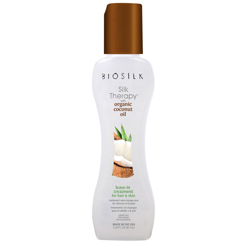 Biosilk Silk Therapy with Organic Coconut Oil Leave-In Treatment 2.26 oz