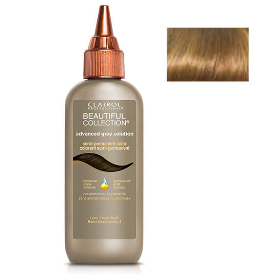 Clairol Beautiful Collection Advanced Gray Solution Semi Permanent Hair Color 3 oz