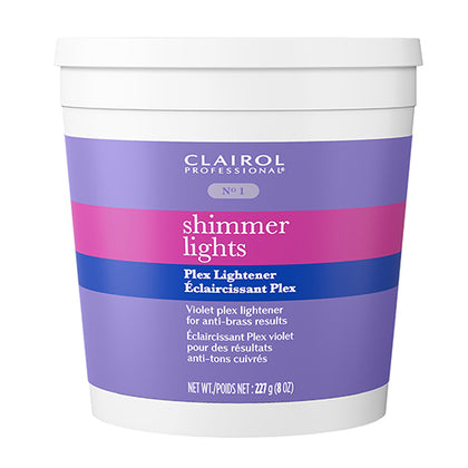 Clairol Shimmer Lights Violet Plex Lightener Up to 7 levels of Lift 8 oz