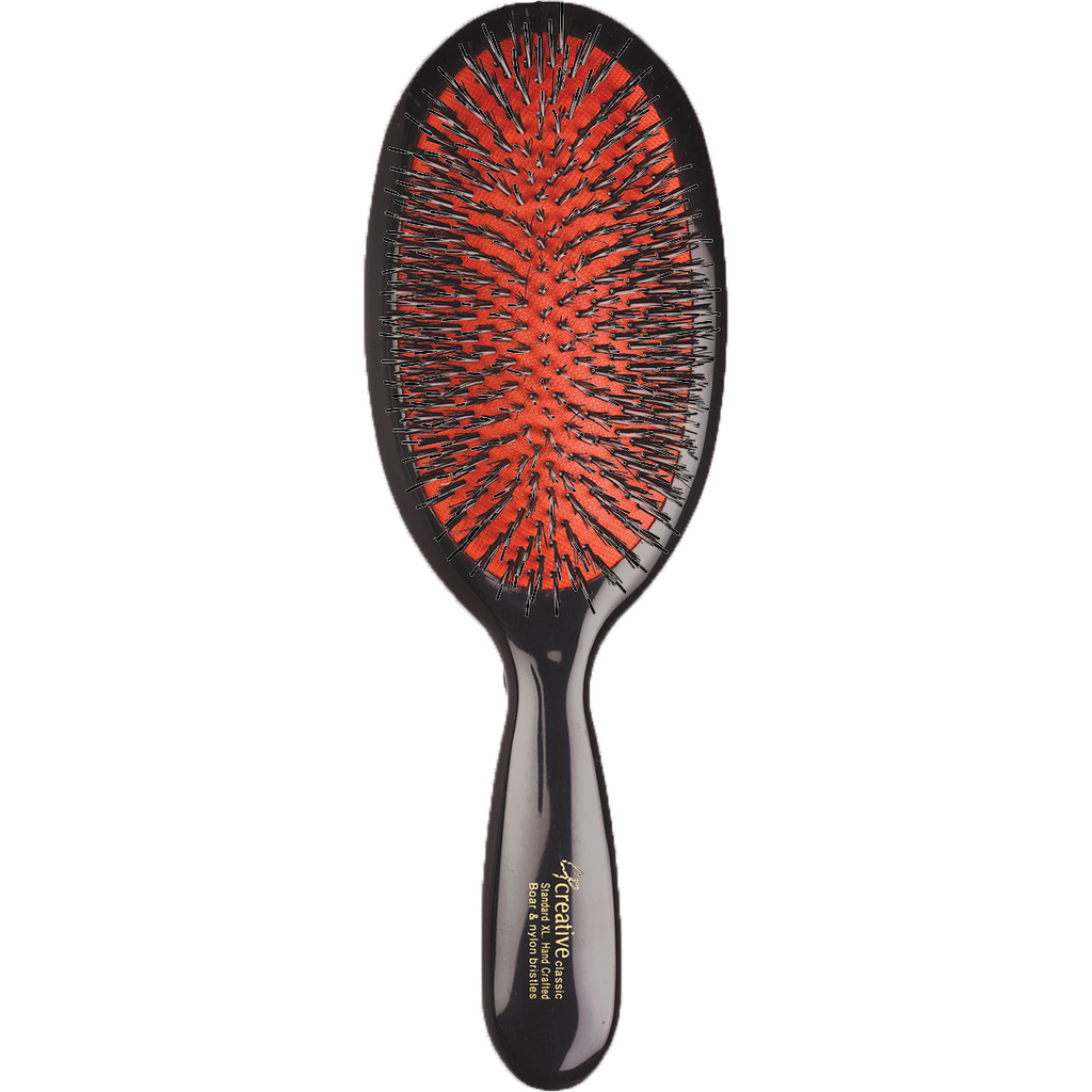 Creative Hair Tools Classic Signature Paddle Natural Boar Bristle Hair Brush