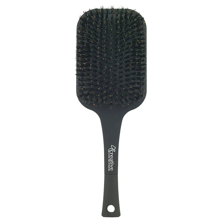 Creative Hair Tools Ionic Static Free Natural Bristle Paddle Brush CR 1603SI-NB