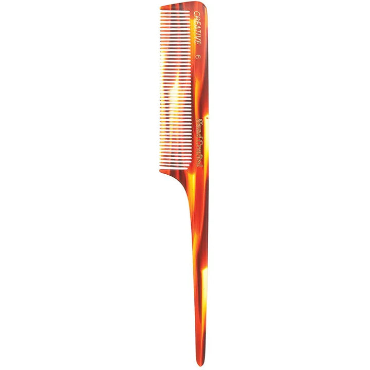 Creative Hair Tools Rat Tail Tortoise Comb 8.5 Inch C50R/C6