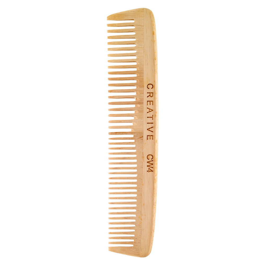 Creative Hair Tools Birch Wood Combs 7 Inch CW4