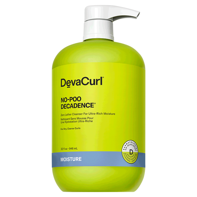 DevaCurl No Poo Decadence Zero Lather Cleanser For Ultra-Rich Moisture 32 oz