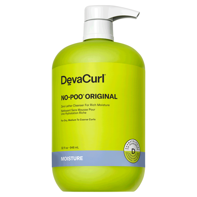 DevaCurl No Poo Original Zero Lather Cleanser For Rich Moisture 32 oz