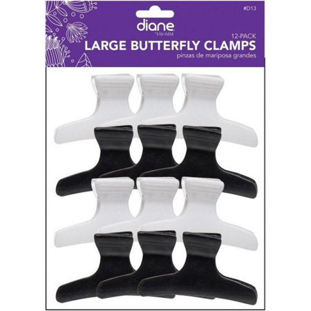 Diane Large Butterfly Clamps 12 Pack D13