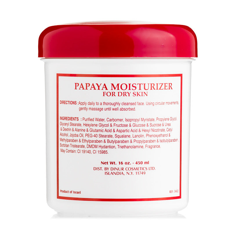 Dinur Papaya Moisturizer For Dry Skin 16 oz