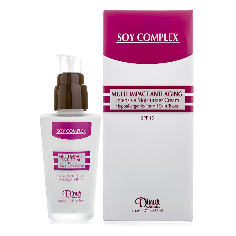 Dinur Soy Complex Multi Impact Anti Aging Intensive Moisturizer Cream 1.7 oz
