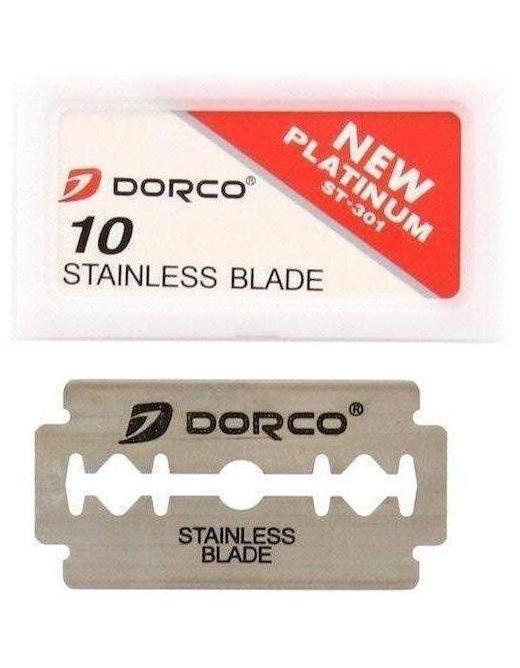 Dorco Stainless Razor Blade with Dispenser 10 ct ST-301