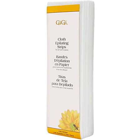 Gigi Epilating Cloth Strips Large 3 in x 9 in 100 pack 0510