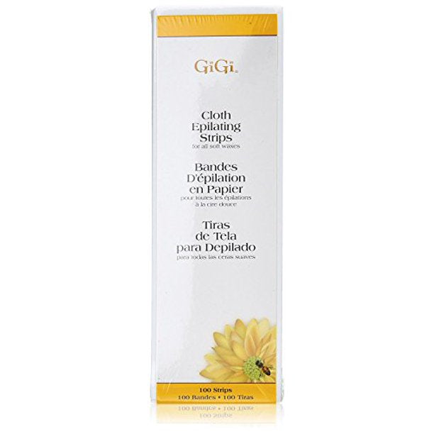Gigi Epilating Cloth Strips Large 3 in x 9 in 100 pack 0510