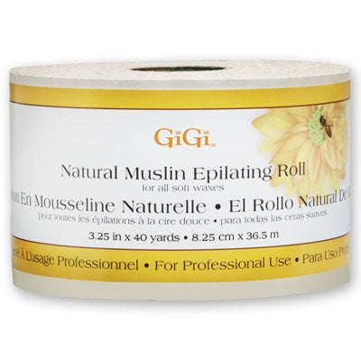 Gigi Natural Muslin Roll 3.25