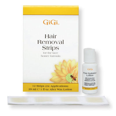 Gigi Hair Removal Strips For The Face 12 Strips 24 Applications 0670