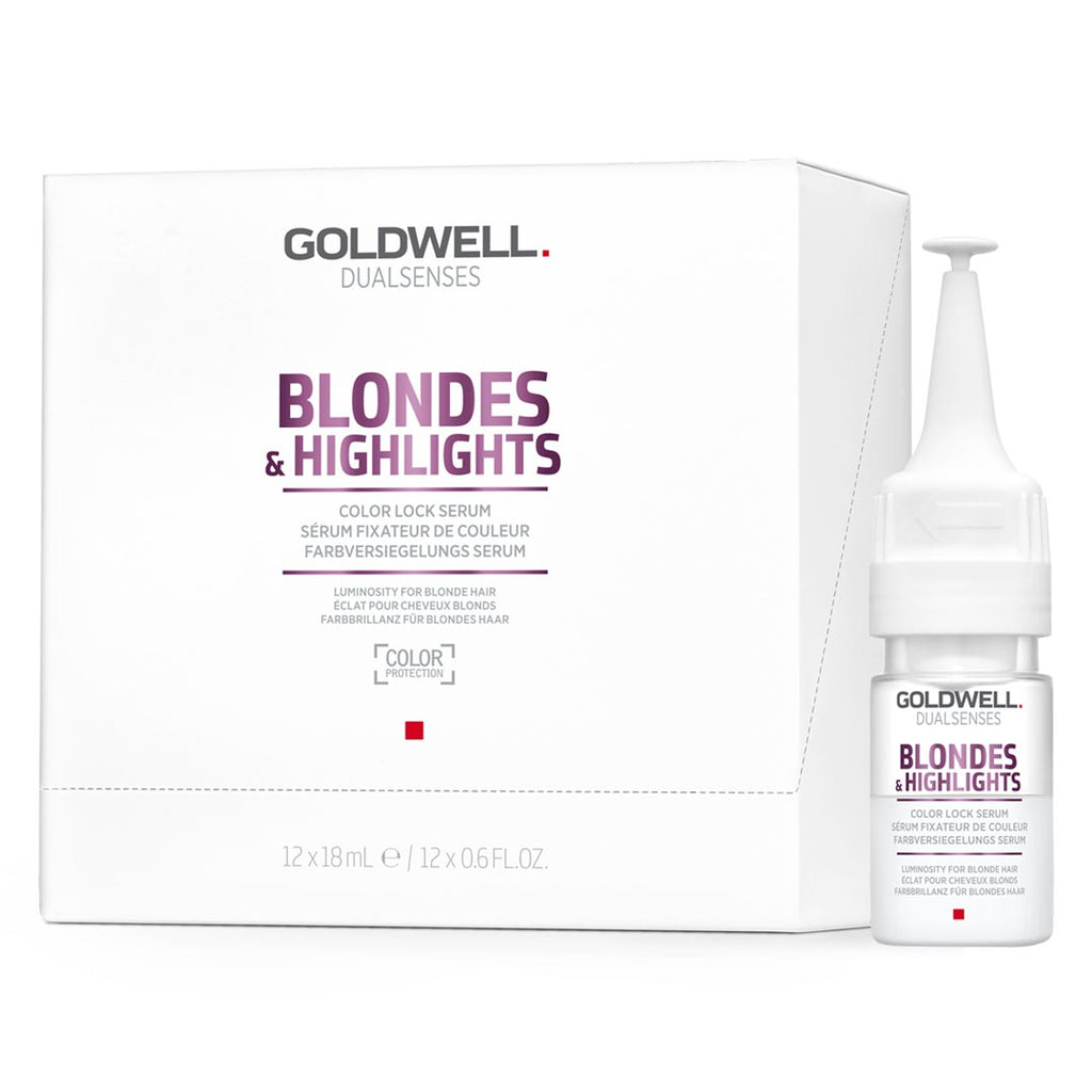 Goldwell Dual Senses Blondes & Highlights Color Lock Serum 12 Vial x 0.6 oz