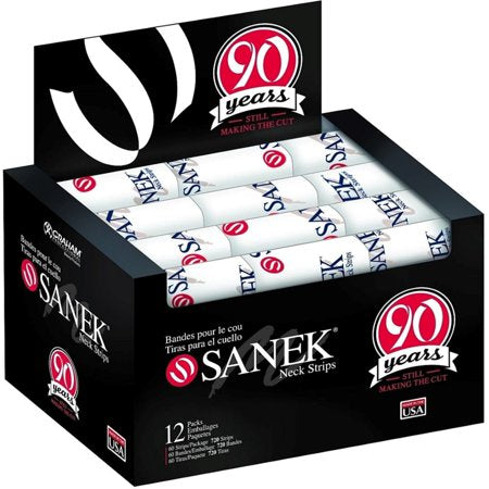 Graham Sanek Neck Strips 12 Pack of 60 Rolls