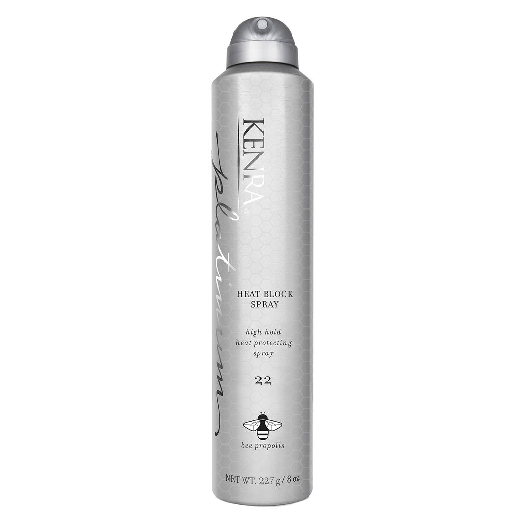 Kenra Platinum Heat Block Spray 22 High Hold Heat Protecting Spray 8 oz