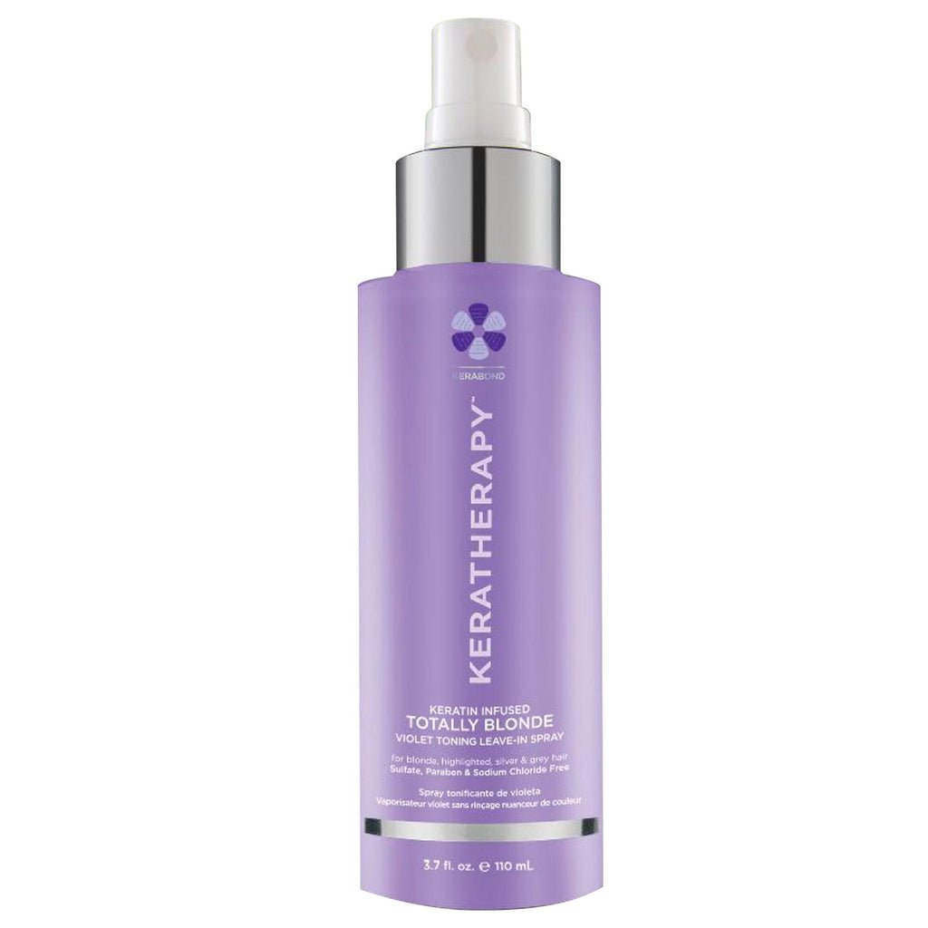 Keratherapy Keratin Infused Totally Blonde Violet Toning Leave In Spay 3.7 oz