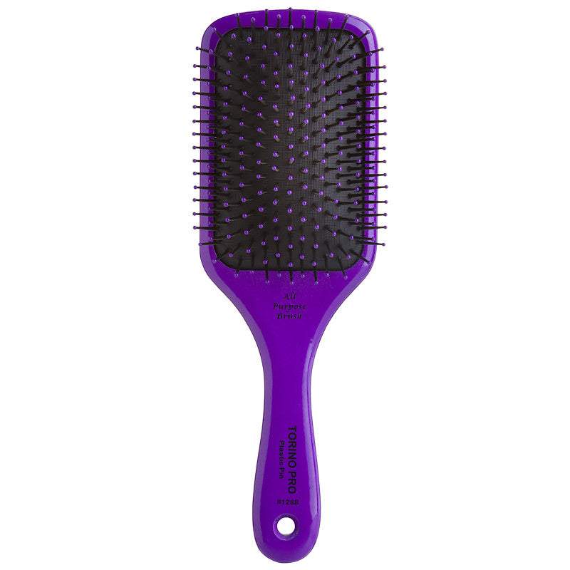 Lado Verano Pro Plastic Pin All Purpose Paddle Brush 1288 Purple
