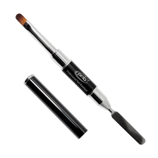 PNB Professional Nail Boutique Oval Brush + Spatula 2in1 2b1