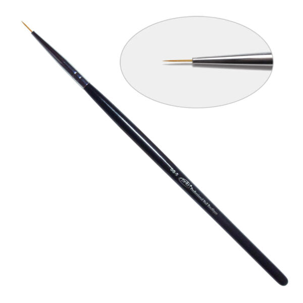 PNB Professional Nail Boutique Round Nylon Nail Art 1D. Brush 7 mm 00-s