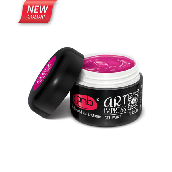 PNB Professional Nail Boutique Gel Paint Art Impress Pink 06