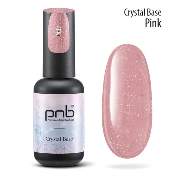 PNB Professional Nail Boutique Base Coat Crystal Base 2.8 oz pink