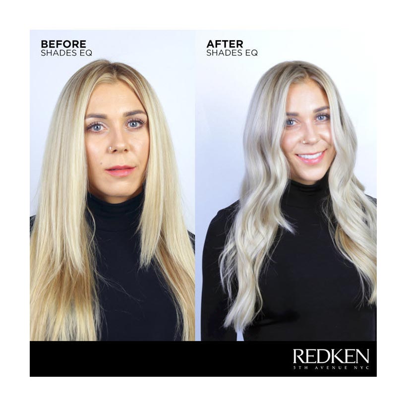 Redken Shades EQ Gloss Demi-Permanent Color 2 oz Before After