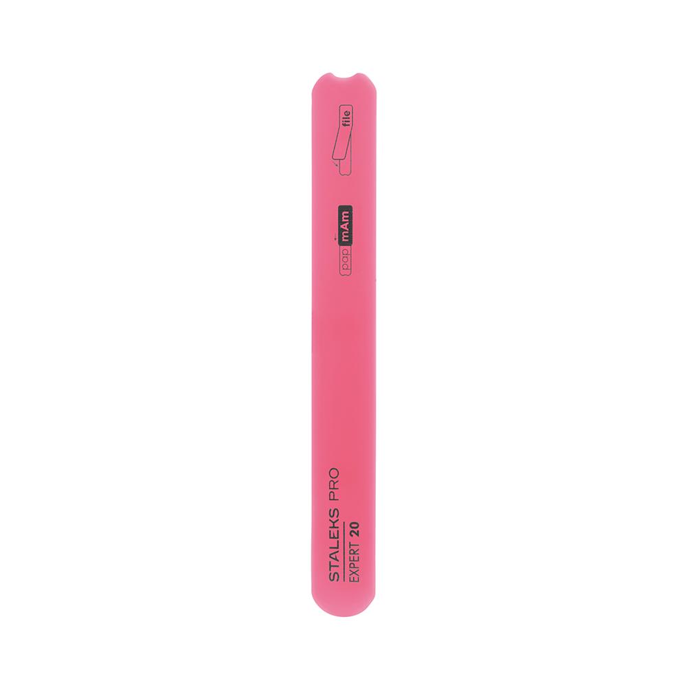 Staleks Pro Expert 20 Beveled Straight Plastic Nail File (Base) SPBE-20