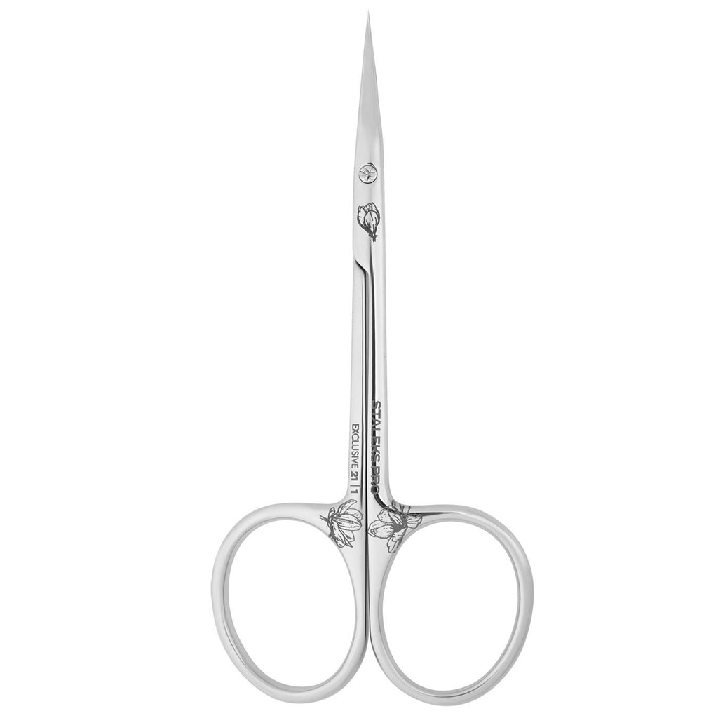 Staleks Pro Exclusive 21 Type 1 Cuticle Scissors with Curved Blade Magnolia SX-21/1m