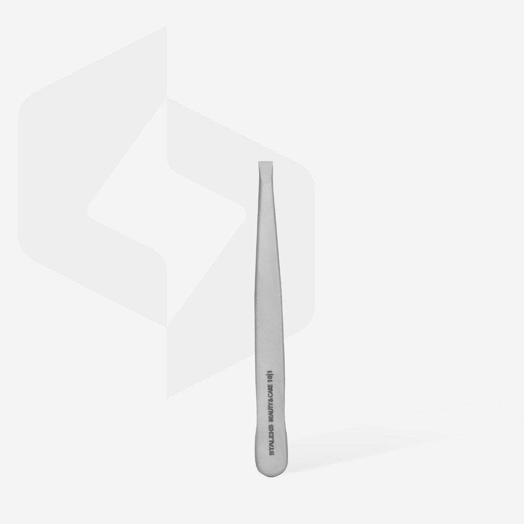 Staleks Beauty & Care 10 Type 1 Eyebrow Tweezers Wide Straight TBC-10/1