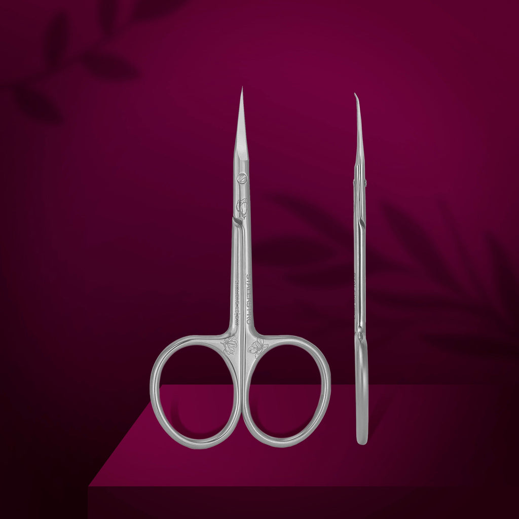 Staleks Pro Exclusive 23 Type 2 Professional Cuticle Scissors with Hook Magnolia SX-23/2m