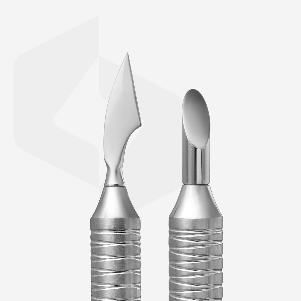 Staleks Pro Expert 100 Type 1 Hollow Manicure Pusher Slant Pusher + Cleaner PE-100/1