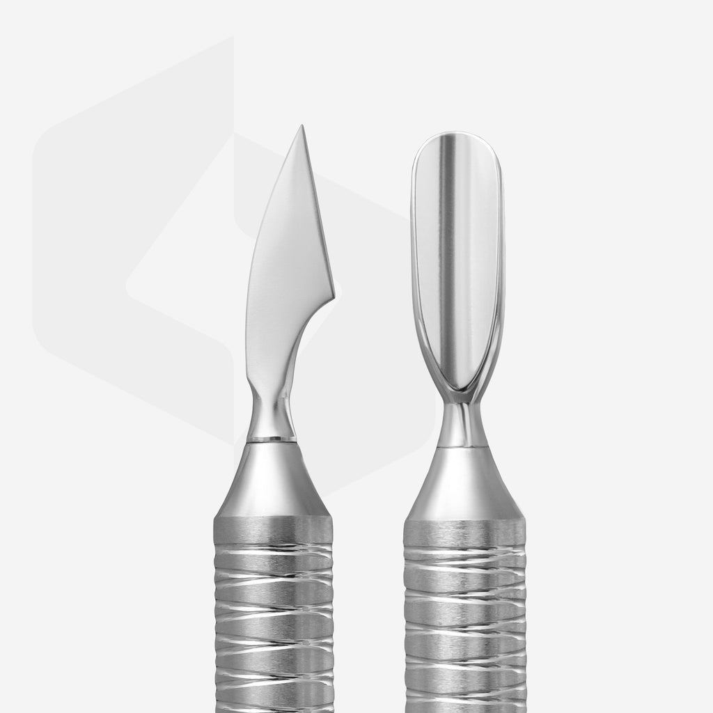 Staleks Pro Expert 100 Type 3 Hollow Manicure Pusher Rounded Pusher + Cleaner PE-100/3