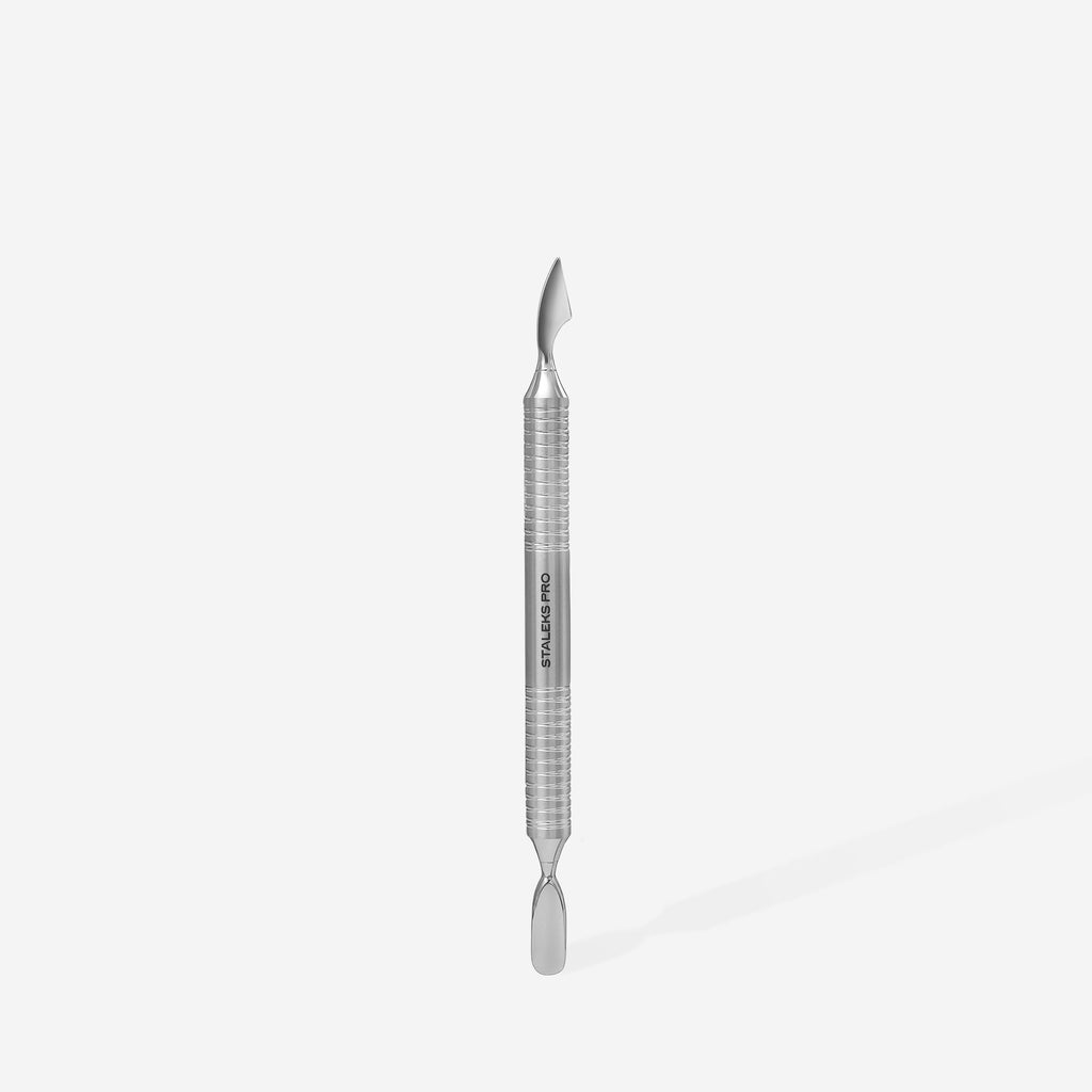 Staleks Pro Expert 100 Type 3 Hollow Manicure Pusher Rounded Pusher + Cleaner PE-100/3