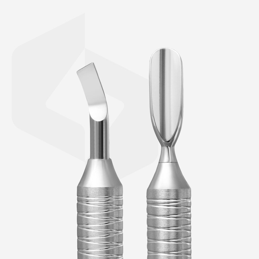 Staleks Pro Expert 100 Type 4.2 Hollow Manicure Pusher Rounded Pusher + Blade Bent PE-100/4.2