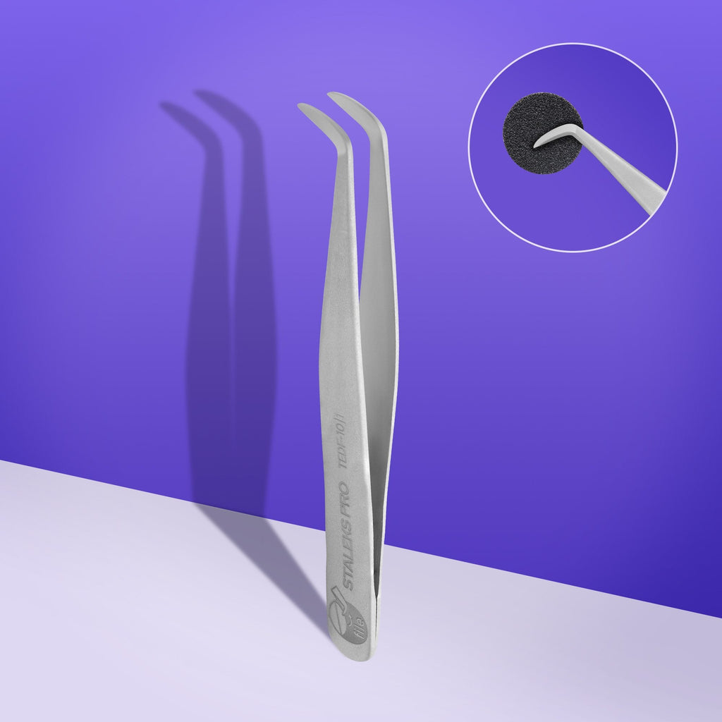 Staleks Pro Expert 10 Type 1 Tweezers For Work with Disposable Files TEDF-10/1