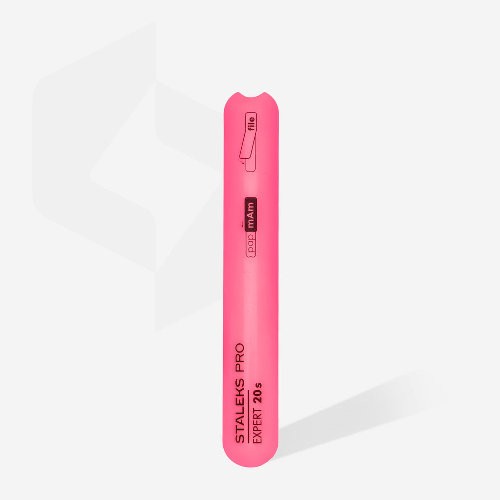 Staleks Pro Expert 20s Slanted Plastic Nail File Straight (Base) Small SPBE-20s