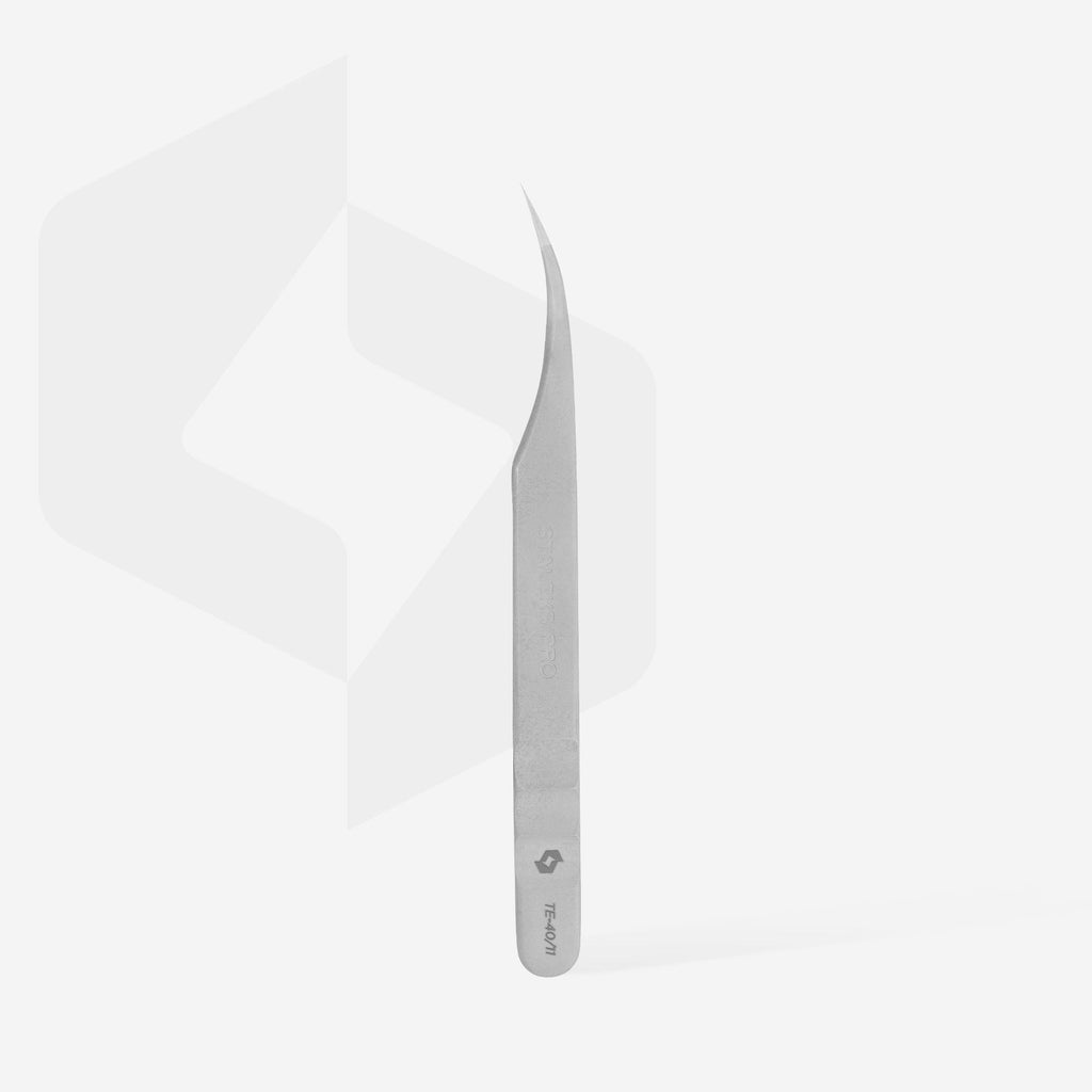 Staleks Pro Expert 40 Type 11 Eyelash Tweezers Curved TE-40/11