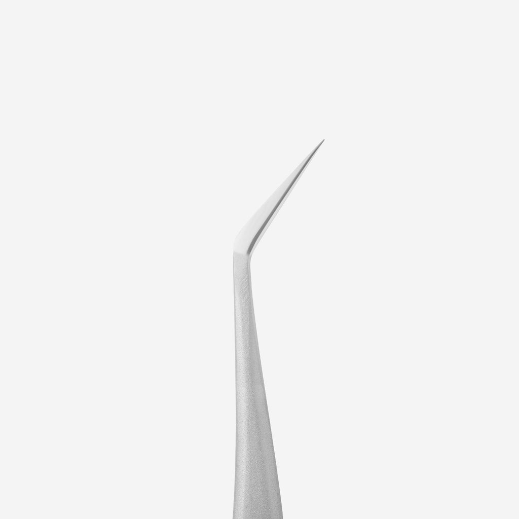 Staleks Pro Expert 41 Type 9 Professional Eyelash Tweezers L-Shaped 35' TE-41/9