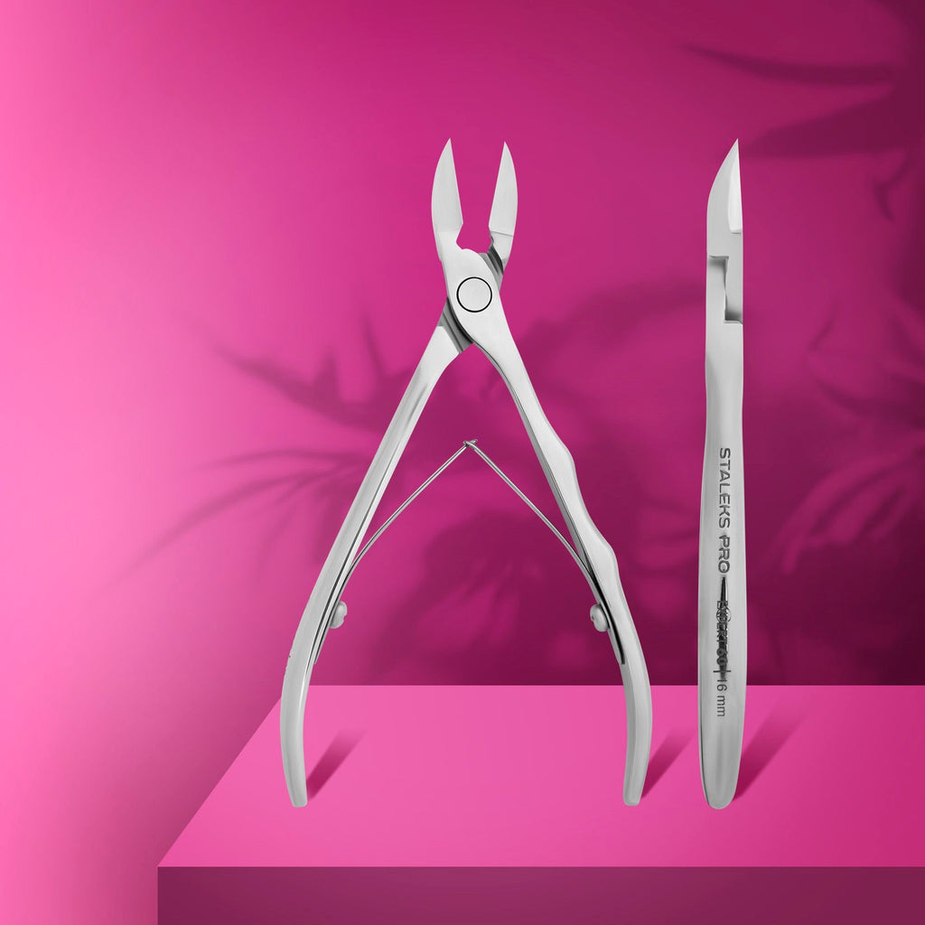 Staleks Pro Expert 60 Professional Nail Nippers 5.12 Inch 16 mm NE-60-16