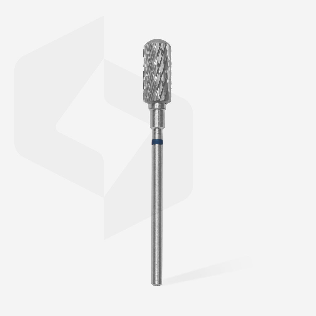 Staleks Pro Expert Carbide Nail Drill Bit Rounded Safe Cylinder Blue Head Diameter 6 mm Working Part 14 mm FT31B060/14